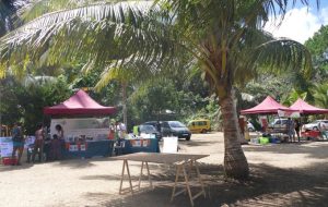 Ils étaient accueilli sur le magnifique site de Mtsangabeach, dans le sud de l'île