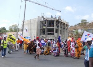 Blocage du rond-point SFR à Kawéni ce mardi matin