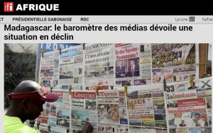 RFI relaie également les inquiétantes conclusions du BMA sur la liberté de la presse à Madagascar