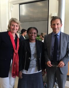 Fatima Souffou aux côtés de Catherine Chabaud