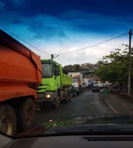 Des bouchons impressionants ce mercredi matin aux abords de Koungou