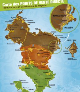 La carte des points de vente. Retrouver plus bas les adresses et les descriptions précises de ces points