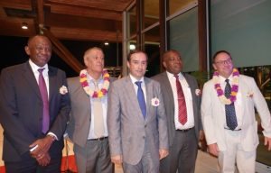 De gauche à droite: Saïd Omar Oili, Daniel Lefebvre, Frédéric Veau, Mahafourou Saidali et Yves Christophe