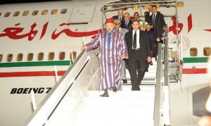 L'arrivée de Mohamed VI à Ivato