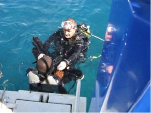 Premières armes sous l'eau ©AJD976