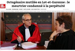 Le titre du journal Sud-Ouest qui a couvert l'intégralité du procès (Capture d'écran)