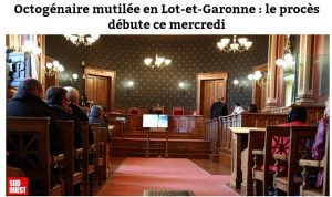 Le procès de Madi Mahaboudi, en Une du journal Sud-Ouest