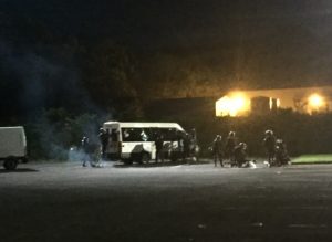 Attentat virtuel: L'assaut par le GIGN, éclairé par l'hélicoptère de la gendarmerie