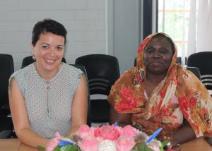 Nathalie Infante, directrice de la CDC OI et Ramlati Ali