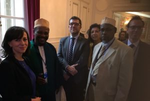 De gauche à droite : Katia Mebtouche, Bureau central des Cultes, Bacar Aumonier, Monsieur Schaumasse, directeur du BCC, Leila Al, le Cadi Ridjali et Aurélien Siri (Photo D.R.)