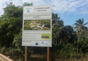 La réalisation de la station d'épuration de Bandrélé