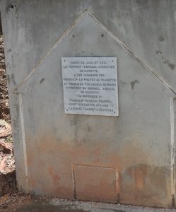 Plaque inaugural du terminal cimentier en 2001