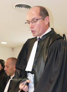 Joël Garrigue lors de sa dernière audience solennelle de rentrée à Mayotte