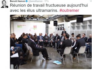 Hamon rencontre les élus ultramarins
