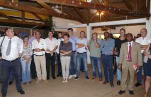 Les invités accueillis eu restaurant d'application "L'eau vive"