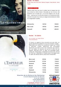 Programme du Cinéma Alpa Joe pour le mois d'Avril 2017 Page 2 sur 2