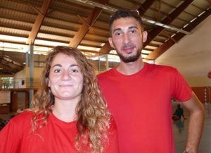 Margot et Thomas encadraient les jeunes sur l journée