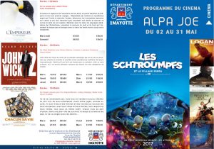 Programme du cinéma Alpa Joe pour le mois de mai 2017 (1/2)
