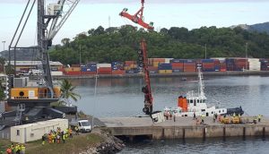 Repêchage de la remorque du camion