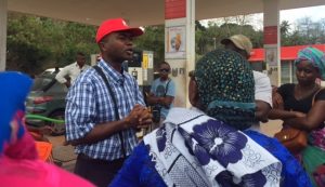 El Anziz Hamidou de l'UD FO à la station de Passamainty ce lundi 21 août