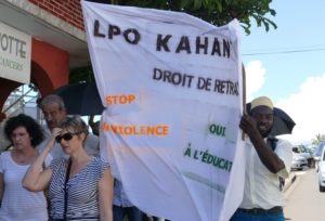 Lors de la manifestation du 27 novembre 2017