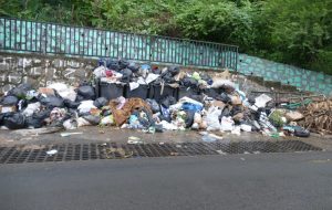 A Koungou aussi les déchets s'accumulent, dégageant une odeur pestilentielle