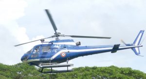 Hélicoptère gendarmerie décolage