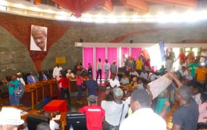 Immersion des manifestants dans l'hémicycle