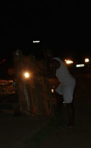 Enlevement des palettes à Koungou