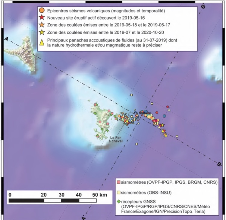 REVOSIMA, Mayotte, volcan