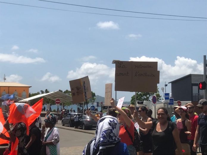 Retraite, manifestation, Mayotte