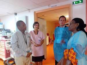 Maternité de Mamoudzou, Urgences, politique d'attractivité du CHM, visite de députés