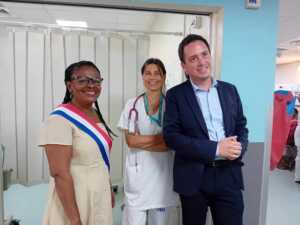 Maternité de Mamoudzou, Urgences, politique d'attractivité du CHM, visite de députés