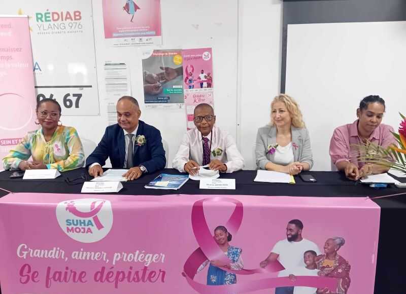 Octobre rose, cancers du sein, CRCDC, Asca, Amalca, ARS de Mayotte