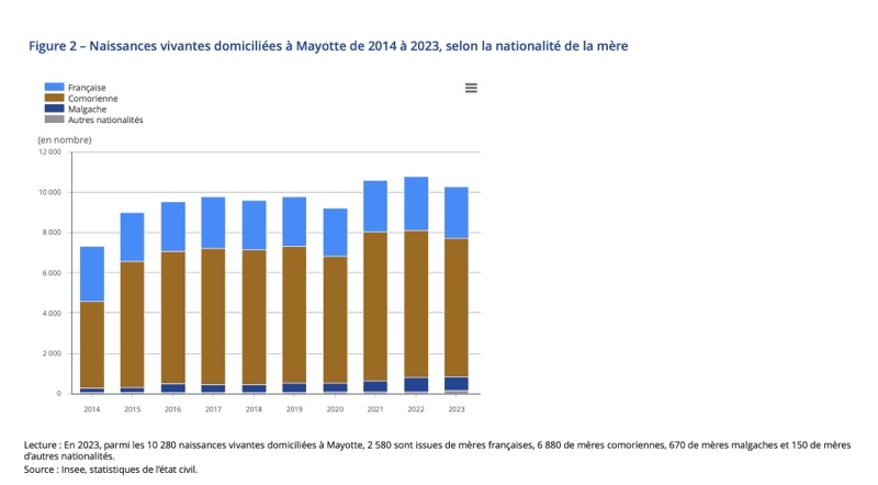 INSEE, Mayotte, naissances