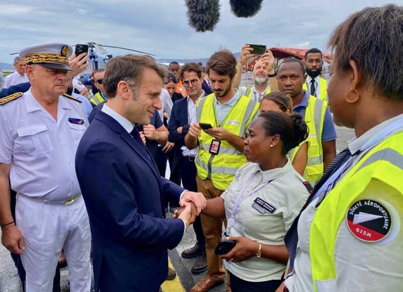 Emmanuel Macron, Mayotte, Chido