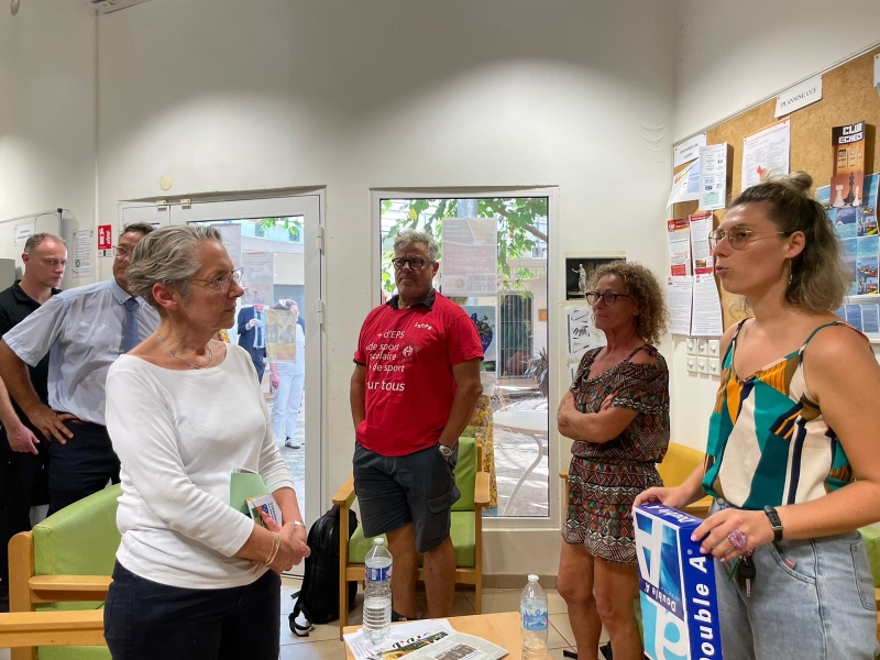 Elisabeth Borne, visite, rentrée scolaire