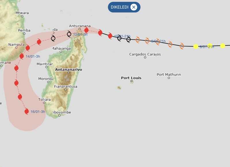 Météo France, Dikeledi, Mayotte