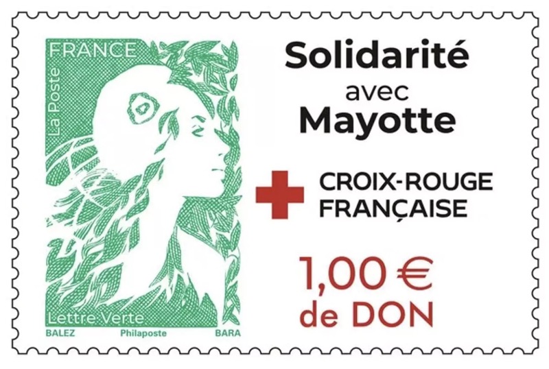 La Poste, Mayotte, Chido, Croix rouge