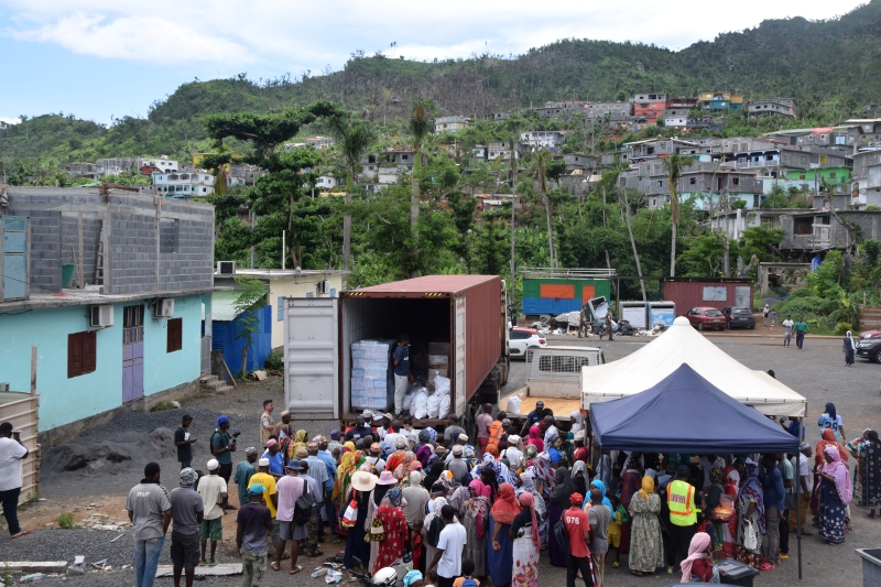 Acoua, colis, distribution, aide alimentaire