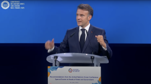 Emmanuel Macron, sommet UNOC3, Nice, océans,
