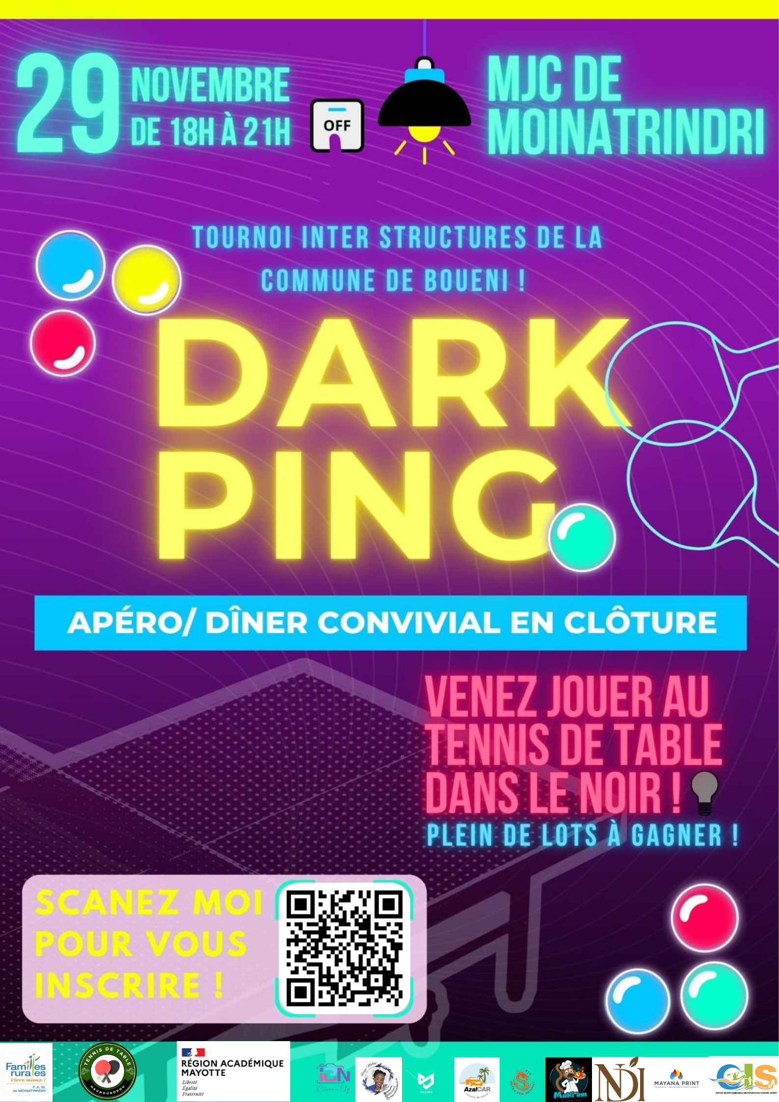 Le Dark Ping, une première à Mayotte