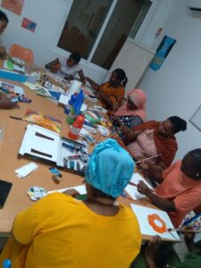 Acfav, tableau, peinture, femmes, violences, exposition.