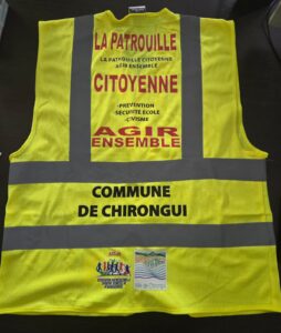 Mramadoudou, gilet jaune, sécurité, patrouille, citoyenne, Chirongui