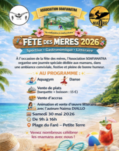 Mayotte, Association Soafianatra, fête des mères 2026, 