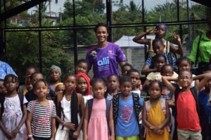 Allison Pineau, handball, sport, jeunesse, filles, Mtsangamouji, Mayotte